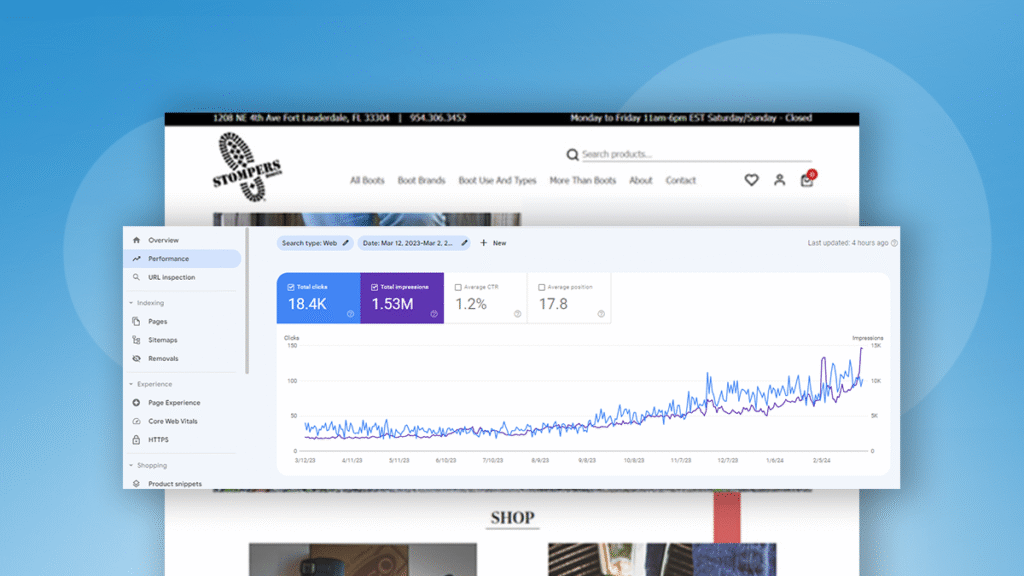 Contractors License website after redesign with improved SEO performance and modern Magento design.