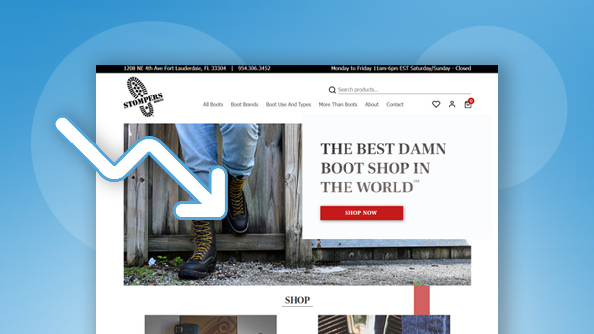 Contractors License website before redesign on Magento 1 store.