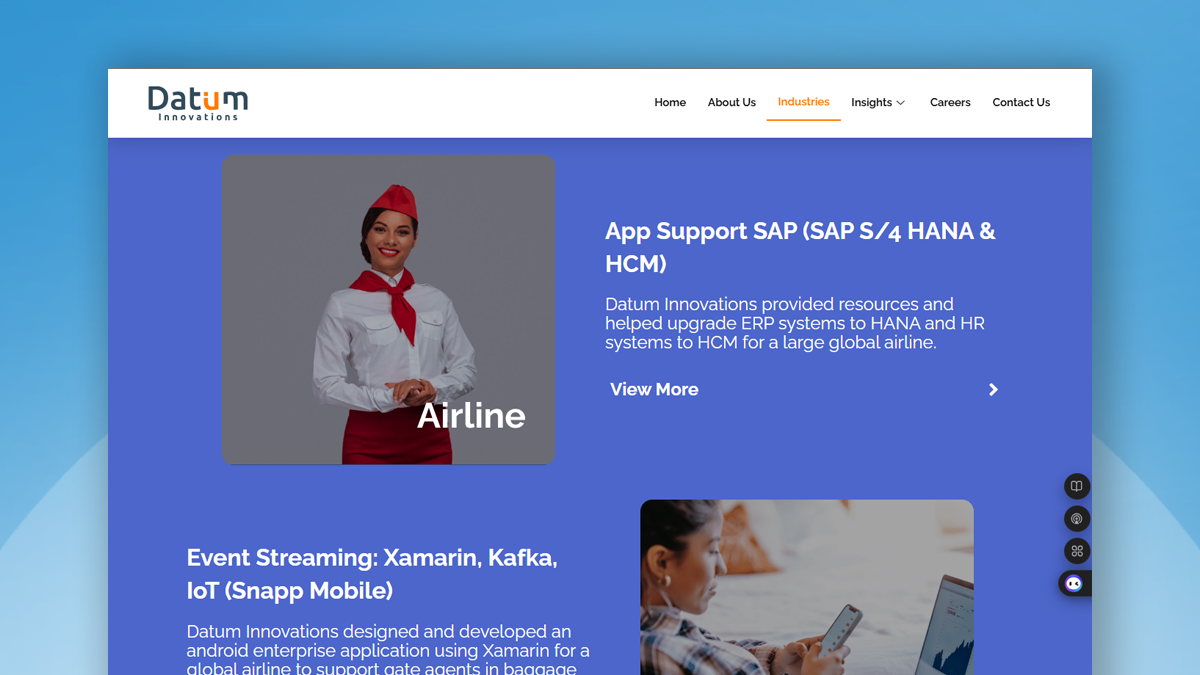 Datum — Enterprise Website Focused on Conversions