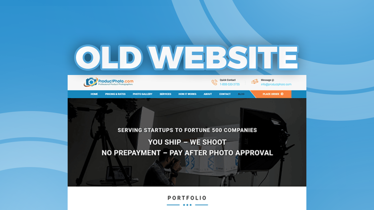 Product Photo — E-commerce Site for Bookings