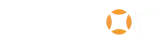 Hudson logo with a stylized orange segmented 'o' and clean white text on a transparent background.