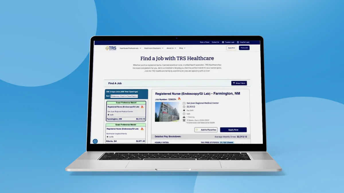Modern WordPress redesign for TRS Healthcare aimed at boosting bookings and brand visibility