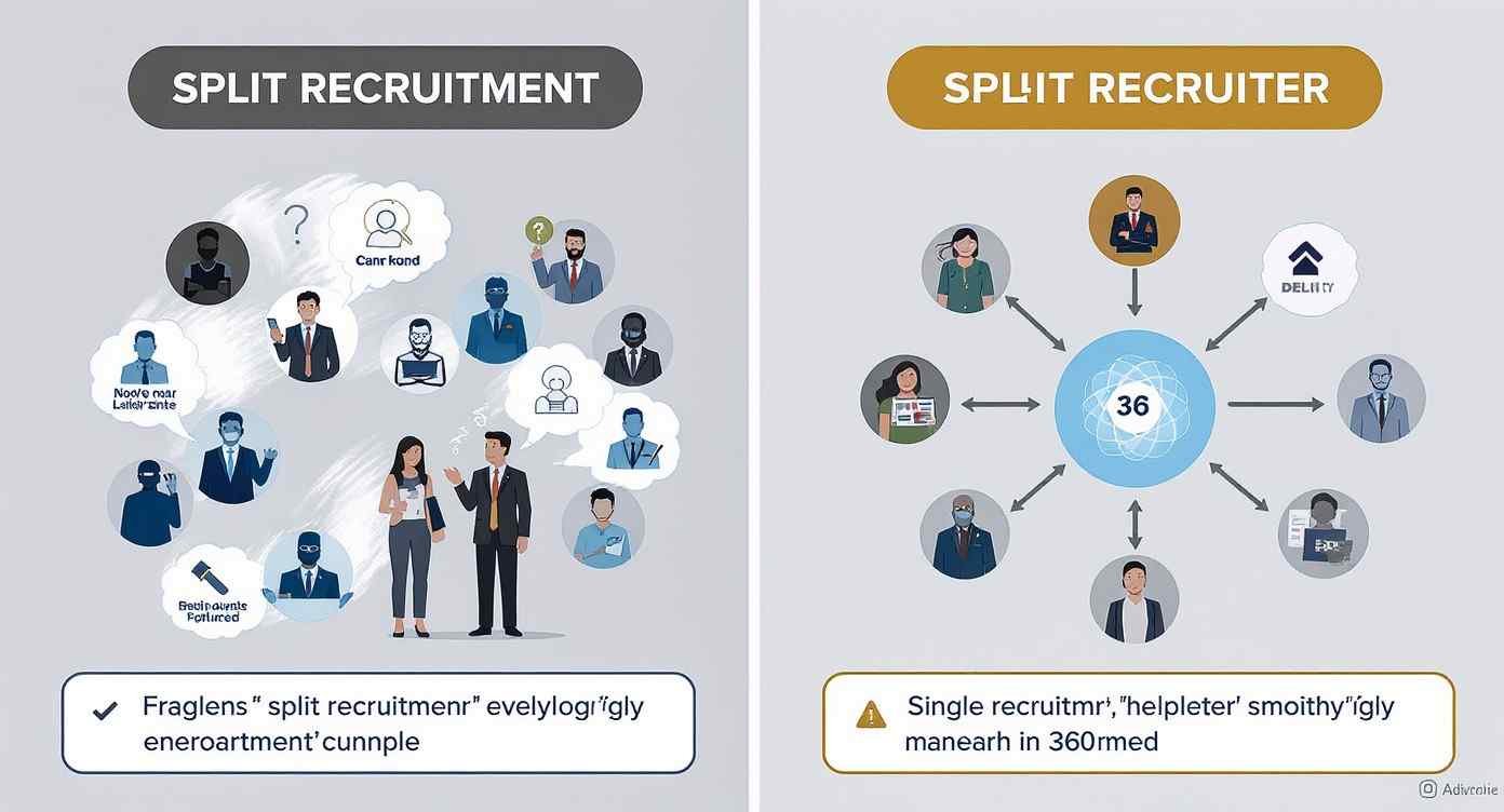 360 Recruitment vs Split Recruitment