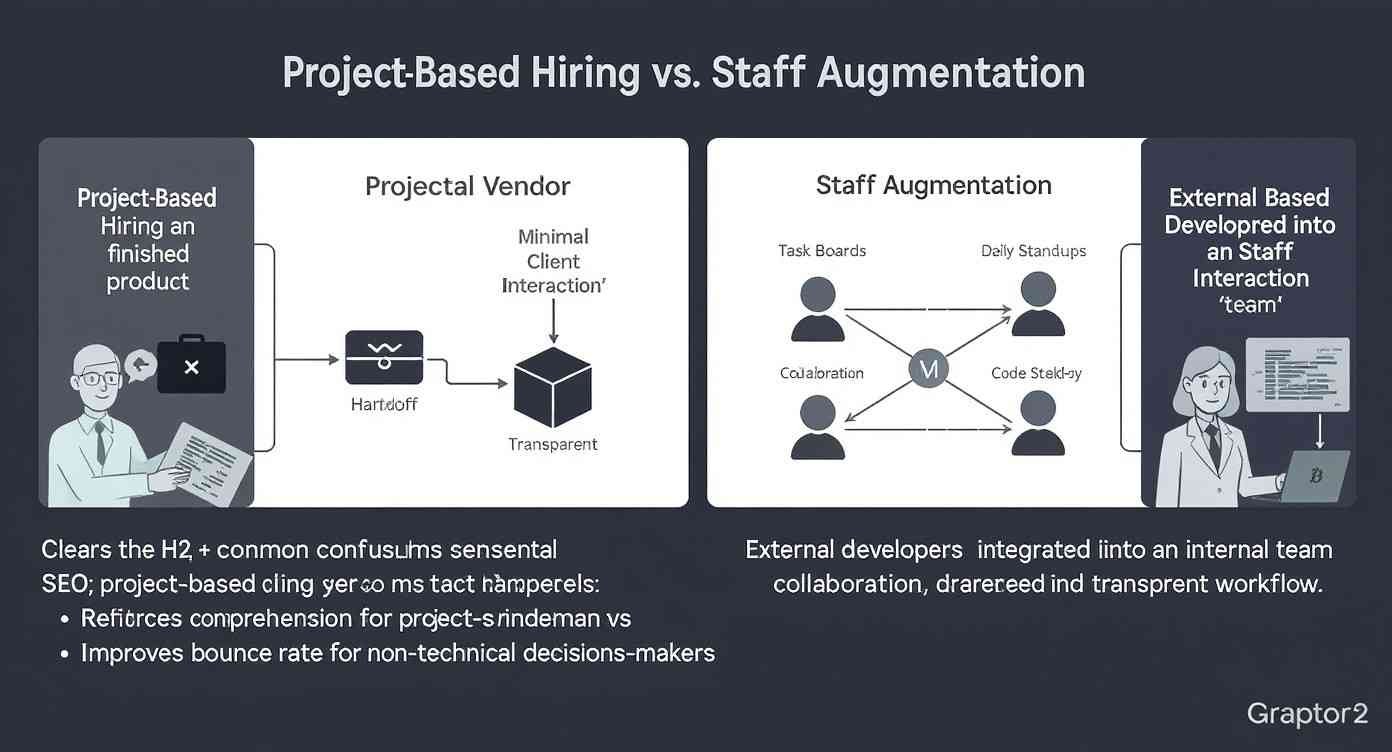 Project-Based Hiring vs. IT Staff Augmentation