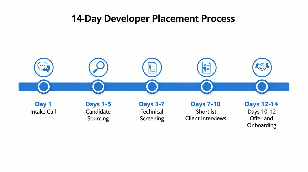 staff augmentation services 14 day developer placement timeline usa