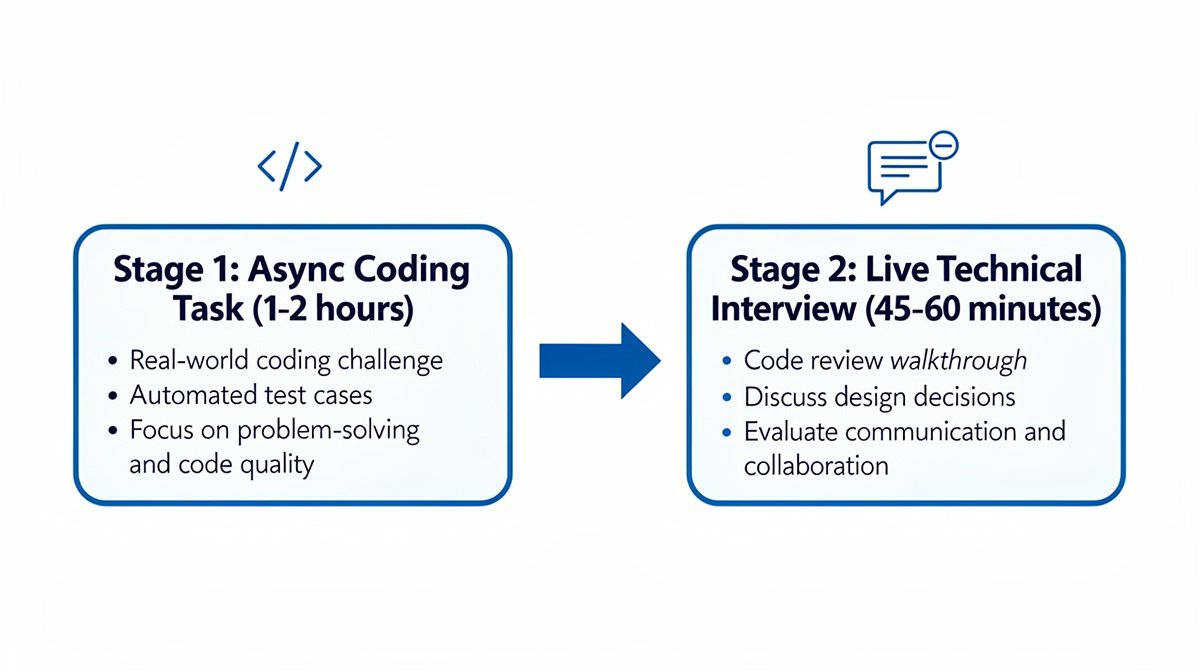 technical hiring guide software developer screening flowchart evaluation steps